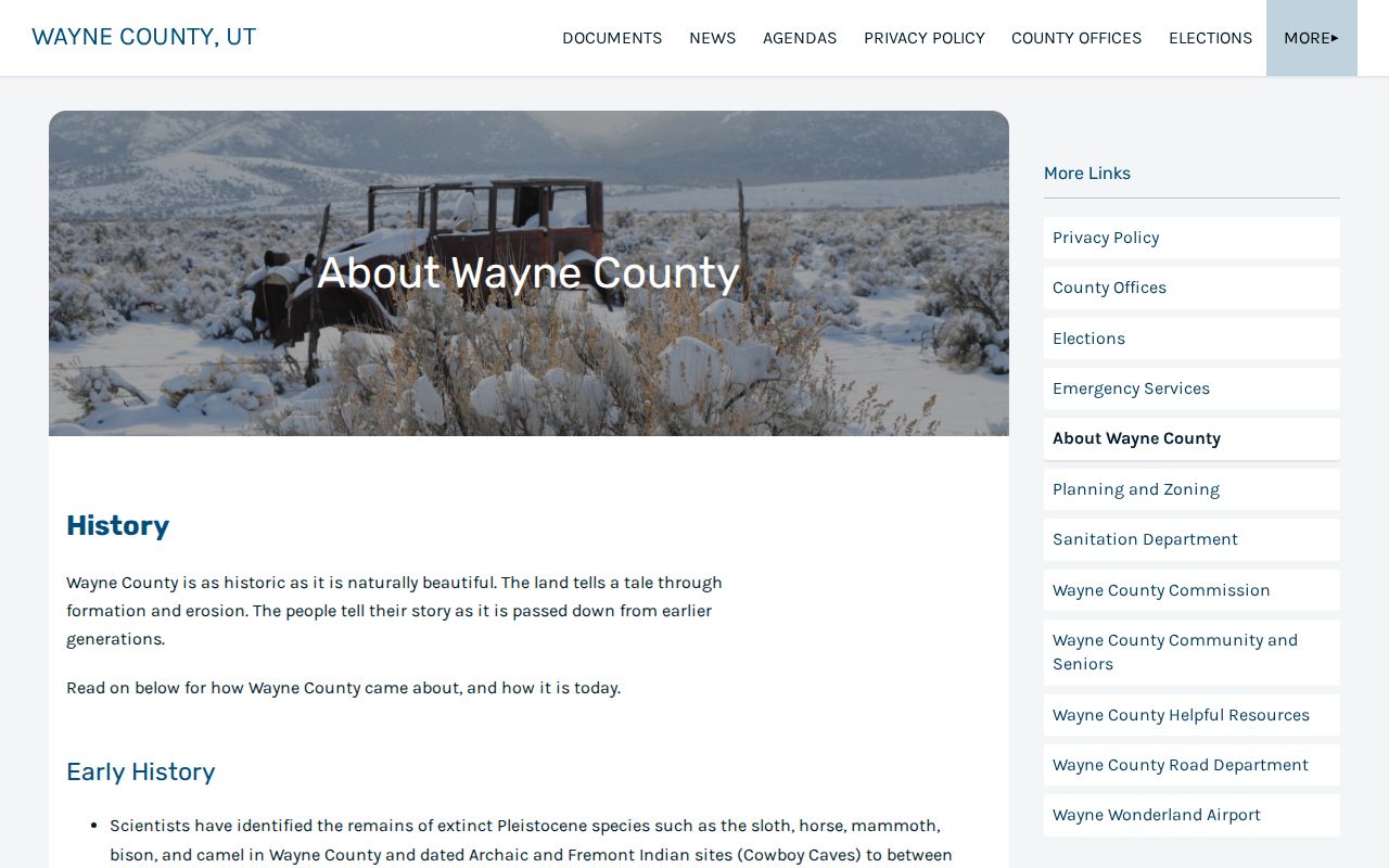 Wayne County criminal records courthouse history source