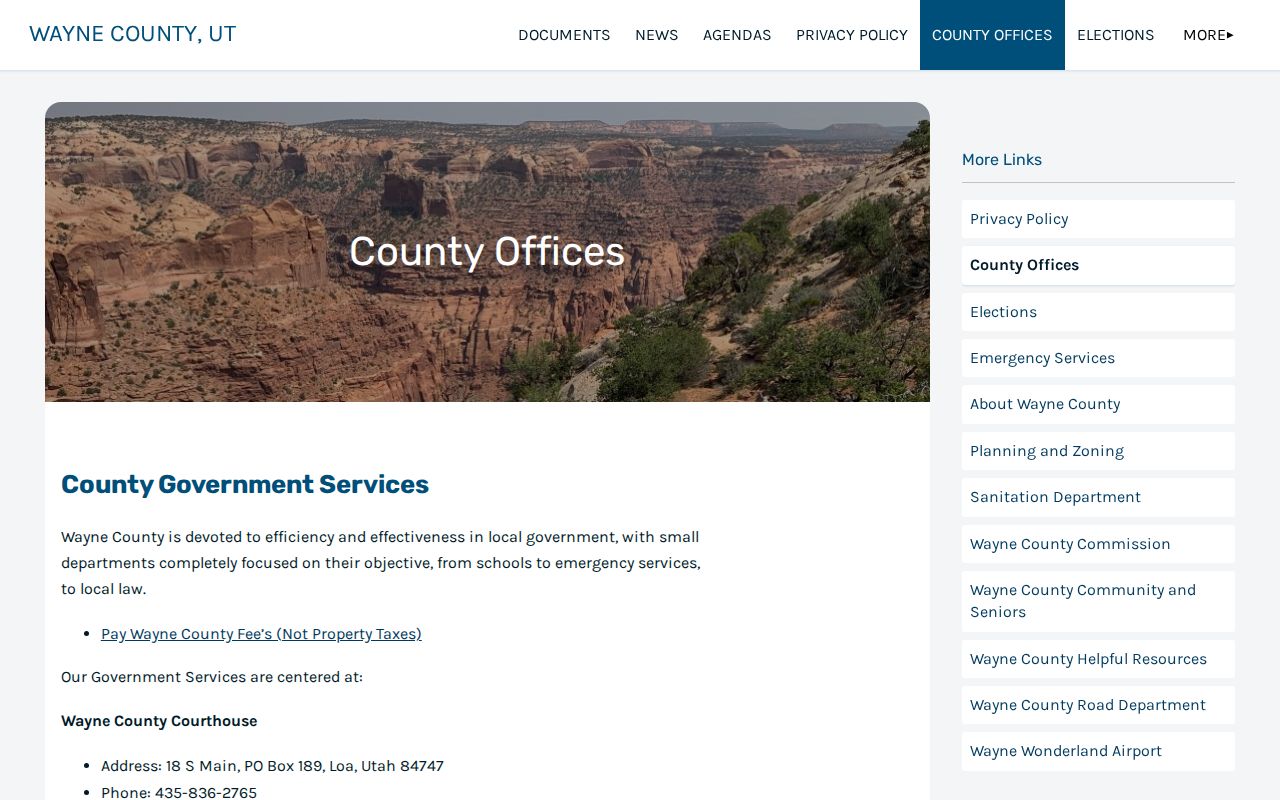 Wayne County criminal records office directory